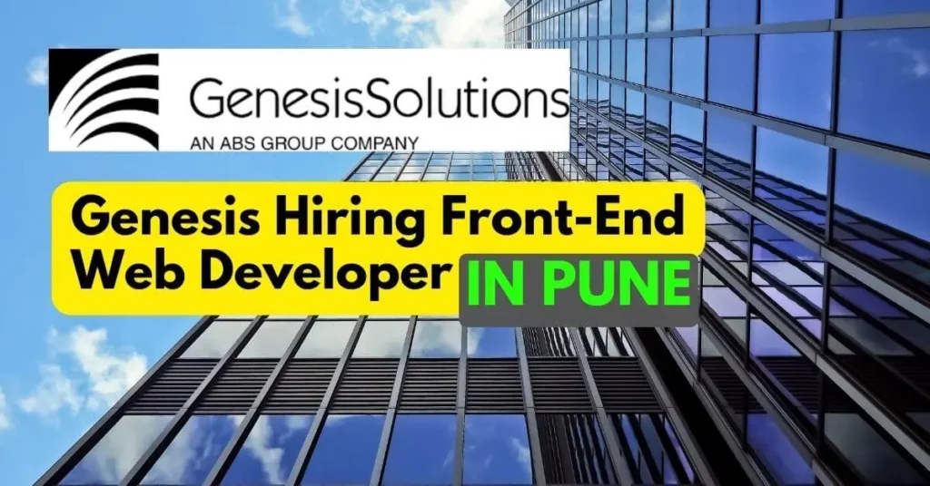 Genesis Hiring Front-End Web Developer