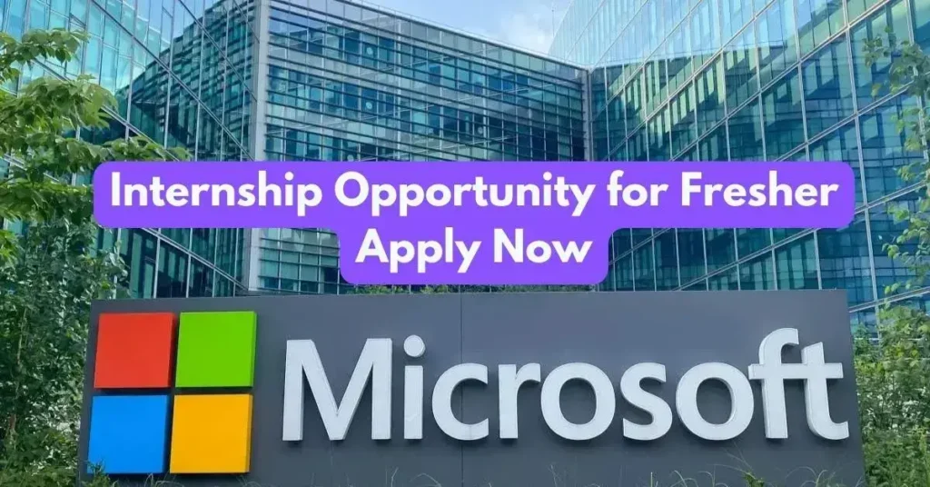 Microsoft Internship Opportunity